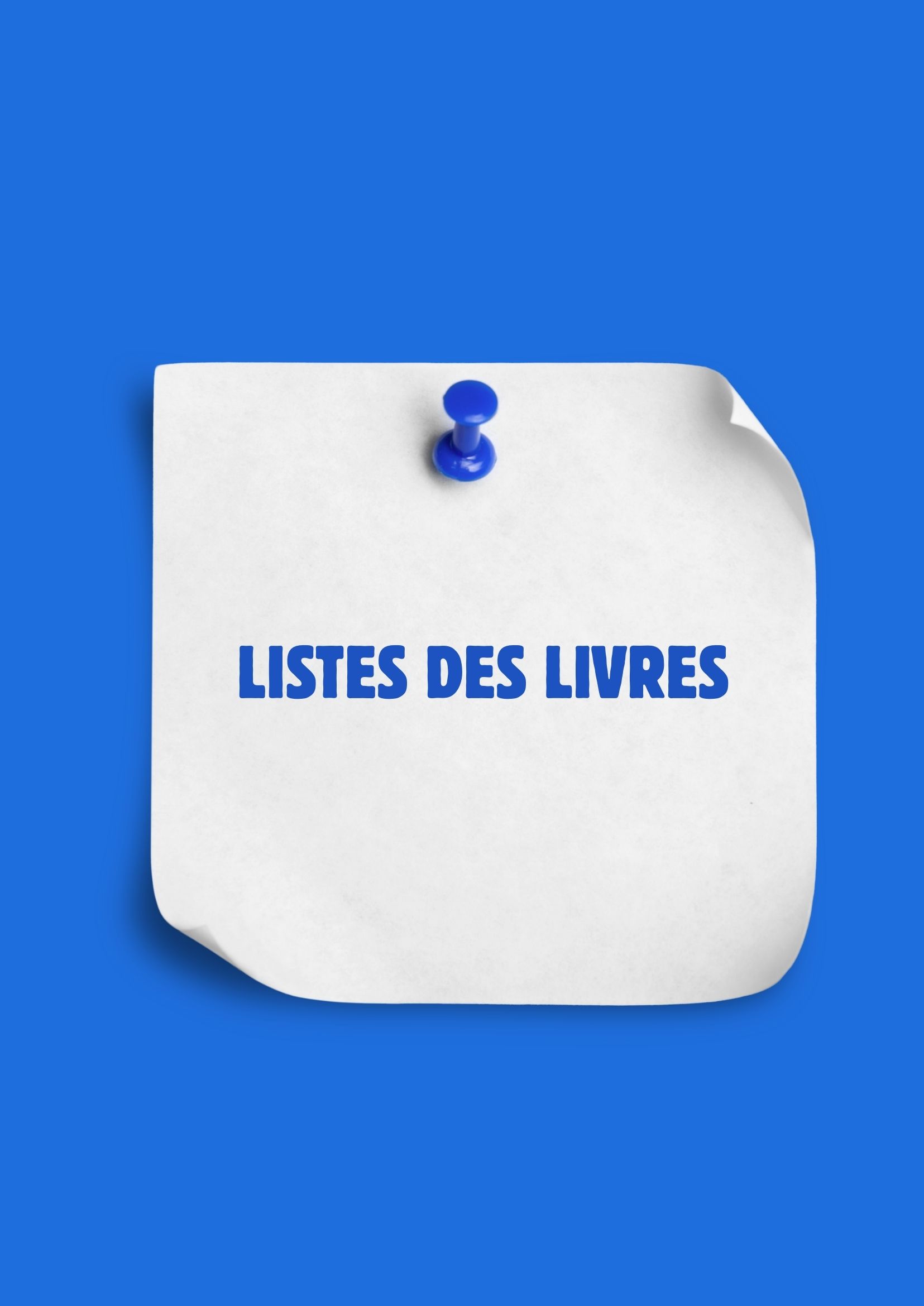 Liste des livres